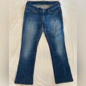 Express Low Rise Boot Cut Flare Jeans Size 6s